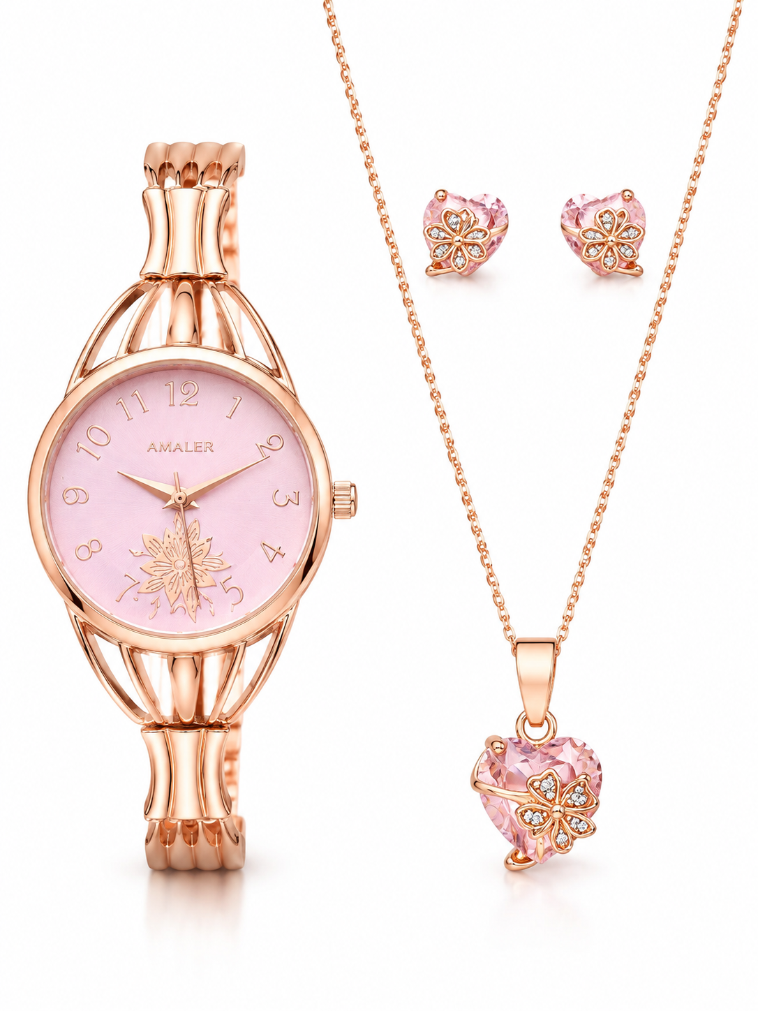 Boxo Watch Rose Gold Gift Set
